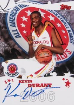 2006 Topps McDonald's All-American Game - Game Day Autographs Aftermarket #B19 Kevin Durant Front