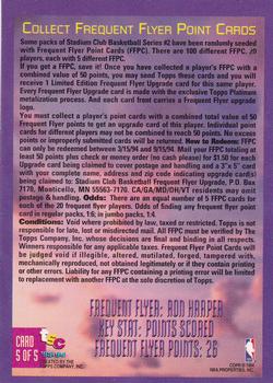 1993-94 Stadium Club - Frequent Flyer Points #5 Ron Harper Back