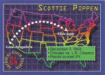 1993-94 Stadium Club - Frequent Flyer Points #1 Scottie Pippen Front