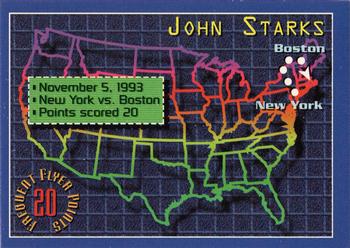1993-94 Stadium Club - Frequent Flyer Points #1 John Starks Front