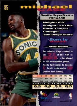 1993-94 Stadium Club - Members Only #85 Michael Cage Back
