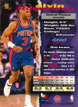 1993-94 Stadium Club - 1994 NBA Finals Super Teams Exchange #98 Alvin Robertson Back