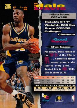 1993-94 Stadium Club - 1994 NBA Finals Super Teams Exchange #206 Dale Davis Back