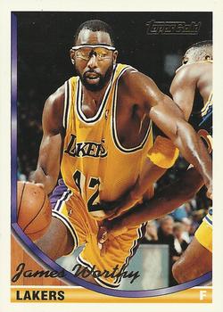 1993-94 Topps - Gold #88 James Worthy Front