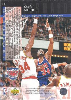 1993-94 Upper Deck Special Edition - Electric Court Gold #116 Chris Morris Back