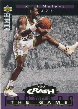 1994-95 Collector's Choice - You Crash the Game Rebounds Exchange #R5 Karl Malone Front