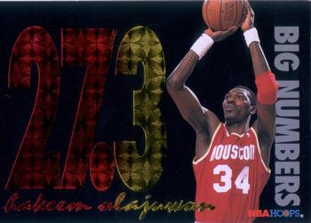 1994-95 Hoops - Big Numbers Rainbow #BN3 Hakeem Olajuwon Front
