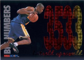 1994-95 Hoops - Big Numbers Rainbow #BN6 Latrell Sprewell Front