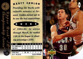1994-95 SP Championship - Die Cuts #85 Marty Conlon Back