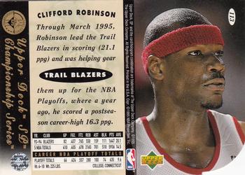 1994-95 SP Championship - Die Cuts #113 Clifford Robinson Back