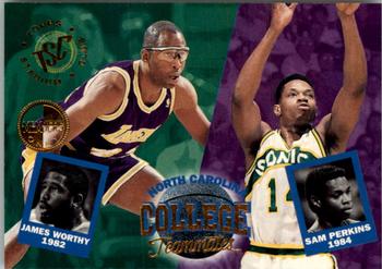 1994-95 Stadium Club - Members Only #114 Sam Perkins / James Worthy Front