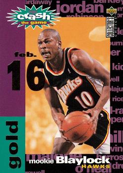 1995-96 Collector's Choice - You Crash the Game Gold: Assists/Rebounds #C6 Mookie Blaylock Front