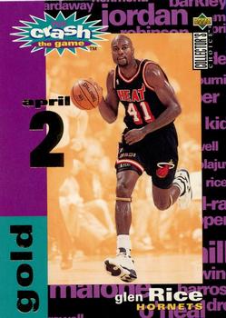 1995-96 Collector's Choice - You Crash the Game Gold: Assists/Rebounds #C14 Glen Rice Front