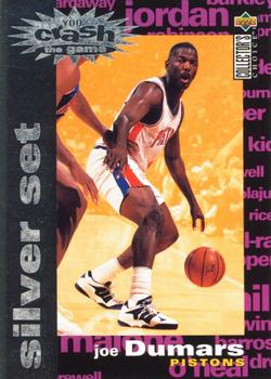 1995-96 Collector's Choice - You Crash the Game Silver Exchange: Assists/Rebounds #C28 Joe Dumars Front