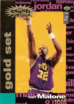 1995-96 Collector's Choice - You Crash the Game Gold Exchange: Scoring #C8 Karl Malone Front