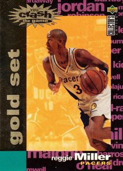 1995-96 Collector's Choice - You Crash the Game Gold Exchange: Scoring #C24 Reggie Miller Front