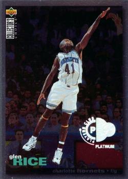 1995-96 Collector's Choice - 1995-1996 Debut Player's Club Platinum #T7 Glen Rice Front