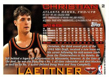 1996-97 Topps #2 Christian Laettner Back