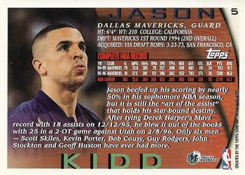 1996-97 Topps #5 Jason Kidd Back