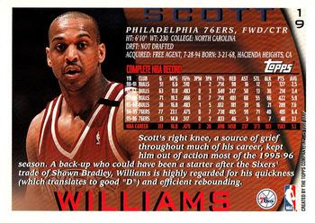 1996-97 Topps #19 Scott Williams Back