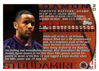 1996-97 Topps #20 Damon Stoudamire Back
