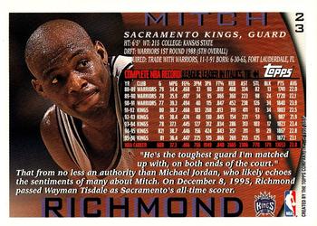 1996-97 Topps #23 Mitch Richmond Back