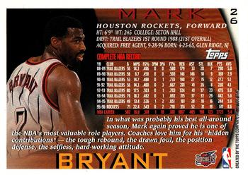 1996-97 Topps #26 Mark Bryant Back