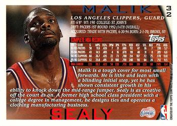 1996-97 Topps #32 Malik Sealy Back
