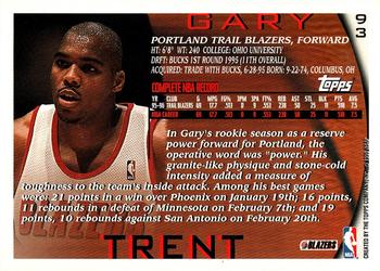 1996-97 Topps #93 Gary Trent Back