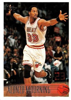1996-97 Topps #113 Alonzo Mourning Front