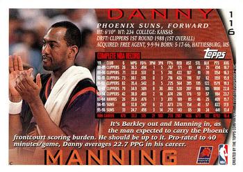 1996-97 Topps #116 Danny Manning Back