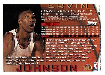 1996-97 Topps #119 Ervin Johnson Back
