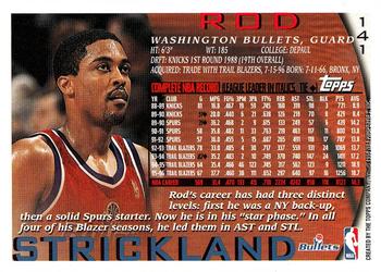 1996-97 Topps #141 Rod Strickland Back