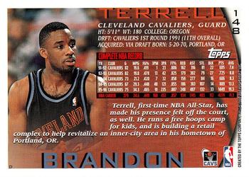 1996-97 Topps #148 Terrell Brandon Back