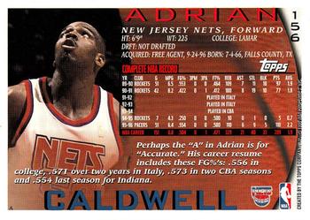 1996-97 Topps #156 Adrian Caldwell Back