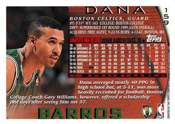 1996-97 Topps #159 Dana Barros Back