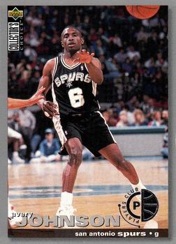 1995-96 Collector's Choice - Player's Club #6 Avery Johnson Front