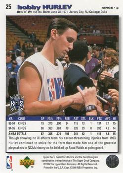 1995-96 Collector's Choice - Player's Club #25 Bobby Hurley Back