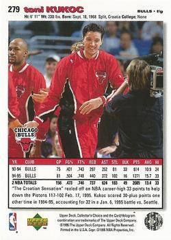 1995-96 Collector's Choice - Player's Club #279 Toni Kukoc Back