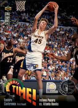 1995-96 Collector's Choice - Player's Club #351 Indiana Pacers vs. Atlanta Hawks Front