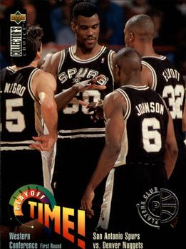 1995-96 Collector's Choice - Player's Club #354 San Antonio Spurs vs. Denver Nuggets Front