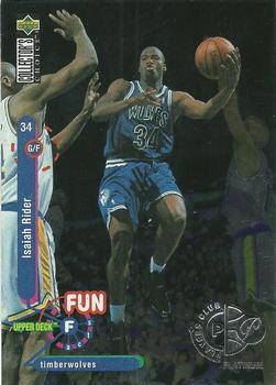 1995-96 Collector's Choice - Platinum Player's Club #181 Isaiah Rider Front
