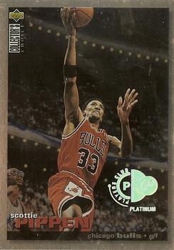 1995-96 Collector's Choice - Platinum Player's Club #215 Scottie Pippen Front