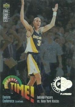 1995-96 Collector's Choice - Platinum Player's Club #359 Indiana Pacers vs. New York Knicks Front