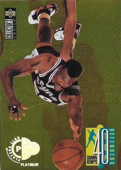 1995-96 Collector's Choice - Platinum Player's Club #408 David Robinson Front