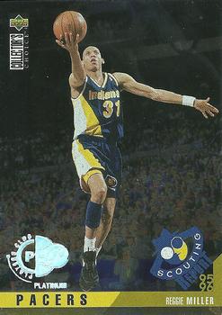 1995-96 Collector's Choice - Platinum Player's Club #331 Reggie Miller Front