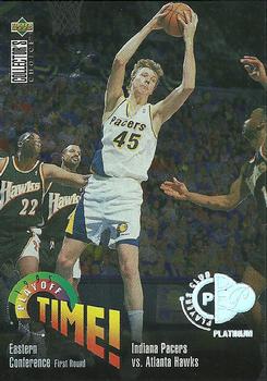 1995-96 Collector's Choice - Platinum Player's Club #351 Indiana Pacers vs. Atlanta Hawks Front