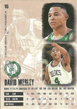 1995-96 Ultra - Gold Medallion #15 David Wesley Back