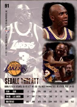 1995-96 Ultra - Gold Medallion #91 Sedale Threatt Back