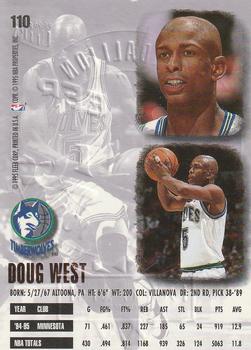 1995-96 Ultra - Gold Medallion #110 Doug West Back